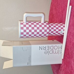 Simple Modern Trek pink checked